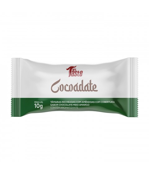 Mrs Taste – Cocoadate (Tâmaras recheadas) Cobertura de Chocolate Meio Amargo